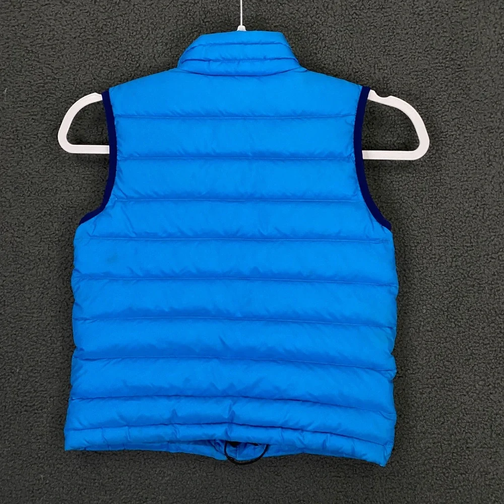 Patagonia Down Sweater Vest Boys Kids XS 5-6 Blue Goose Puffer Insulated Winter